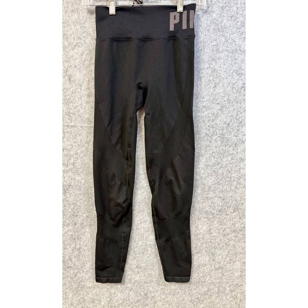 PINK Victoria's Secret Leggings  Size S ‎ Black Heather Seamless  Fitness Yoga